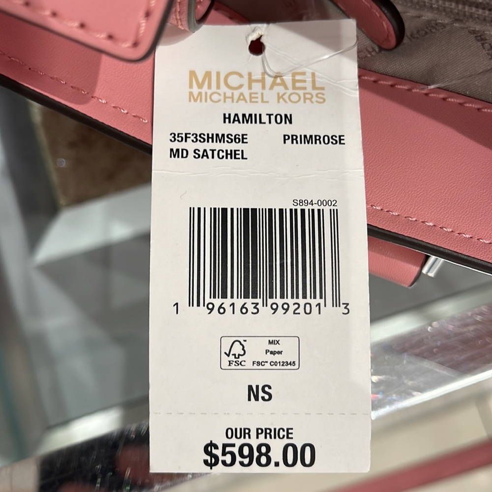 MICHAEL KORS HAMILTON MEDIUM SATCHEL 
 COLOR: Primrose 
NWT - Picture 12 of 16